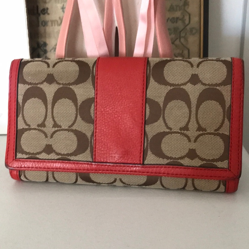 Coach Leather & Canvas Wallet
